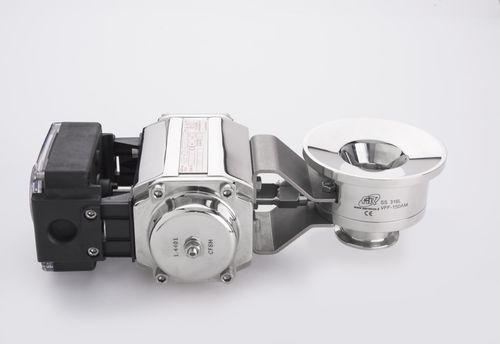 Клапан поворотный затвор - VFF series - AERRE INOX Srl - с ручным управлением / пневматический / для остановки