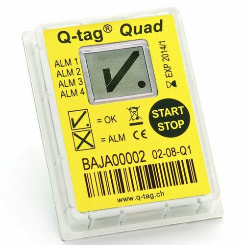 Индикатор для измерения температуры - Q-tag Quad - Berlinger & Co. AG - с прямым считыванием