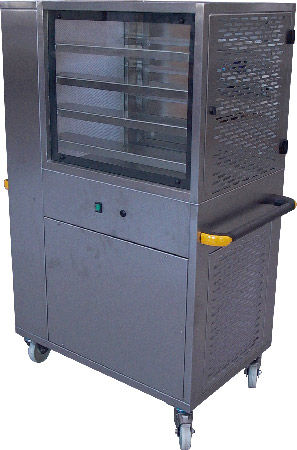 Тележка для хранения - max. 960 x 1 200 x 1 530 mm | LAF - Faster s.r.l. - из нержавеющей стали / многоцелевая / с ламинарным потоком