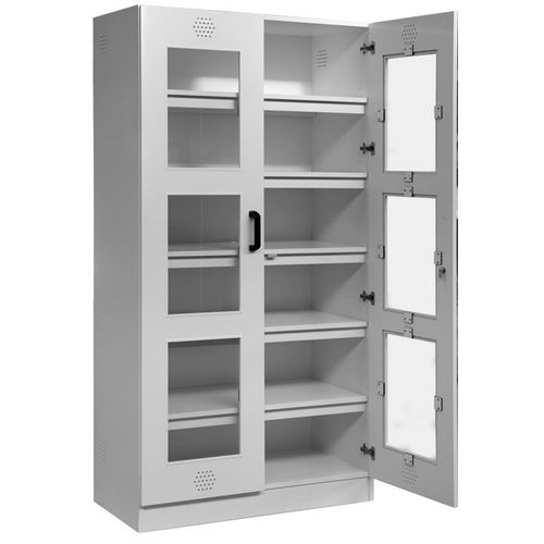 Шкаф для обеспечения безопасности - AA220V - Ecosafe S.A. - напольный / двойная дверь / с распашными дверьми