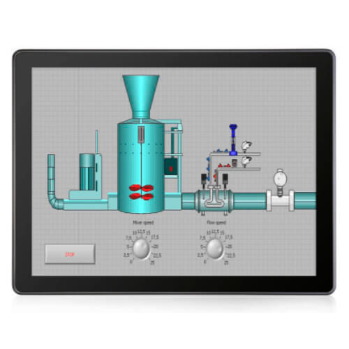 Монитор LCD - eMonitor TH-CI - Grupo Eos Ibérica - сенсорный / промышленный / 21,5"