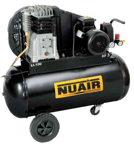 Поршневый компрессор - B3800B/100 CT3 - NUAir compressors - воздушный / с электродвигателем / на роликах