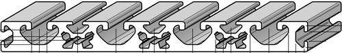 Профиль из алюминия - PRO16016 - Alváris Profile Systems GmbH - пазованный / плоский / прямоугольный