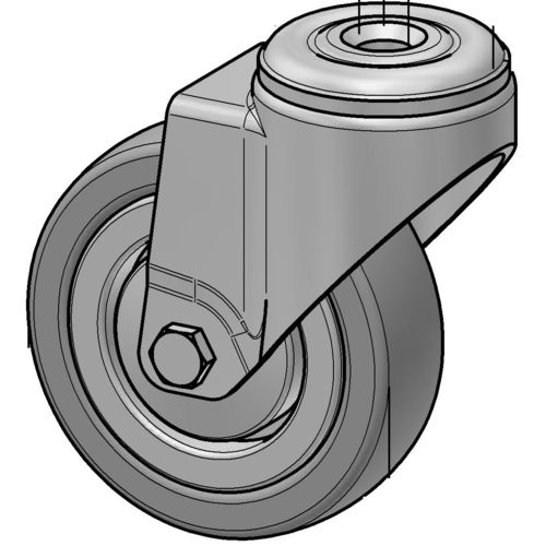 Поворотный ролик - LEN75 series - Alváris Profile Systems GmbH - с пластиной / с резьбовым стержнем / на шариковом подшипнике
