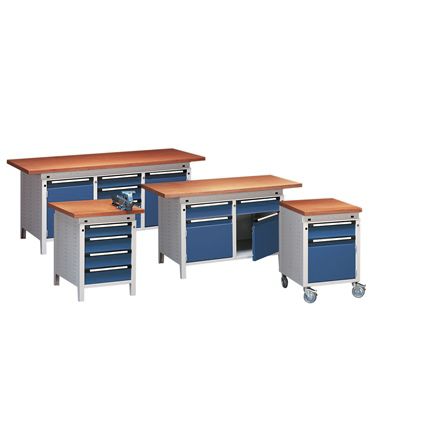 Верстак из дерева - Otto Kind GmbH & Co. KG - мобильный / с выдвижным ящиком / с отсеками