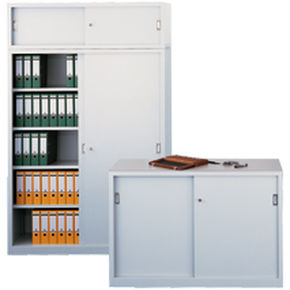 Шкаф для офиса - Otto Kind GmbH & Co. KG - напольный / с полками / с раздвижными дверями