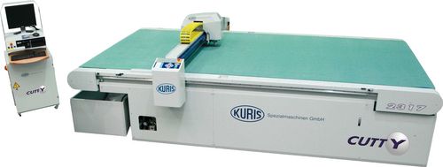 Станок для резки с ножом - CUTTY 2317 - KURIS Spezialmaschinen - для тканей / ЧПУ