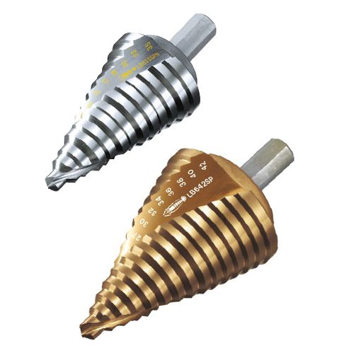 Сверло с несколькими уровнями - LBSP(N) series - Lobtex Co., Ltd. - с пластинами / для стали / HSS-TiN
