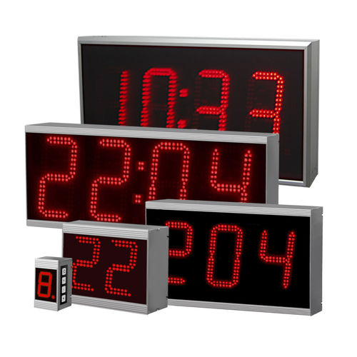 Табло LED - LT series - VISUAL ELECTRONIC GmbH - время дата температура / для наружного применения / для интерьера