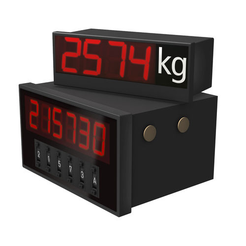 Табло LED - E series - VISUAL ELECTRONIC GmbH - с 4 цифрами / с 5 цифрами / с 6 цифрами
