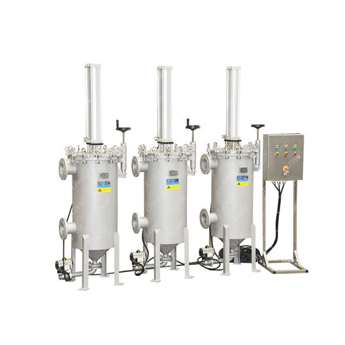 Жидкостный фильтр - DFA series - Shanghai LIVIC Filtration System Co., Ltd. - с корзиной / с пневматической очисткой / самоочищающийся
