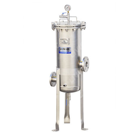 Жидкостный фильтр - CF series - Shanghai LIVIC Filtration System Co., Ltd. - с картриджем / из нержавеющей стали / высокой эффективности