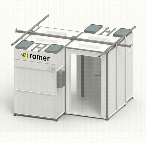Закрытая окрасочная кабина - KP series - ROMER P.P. - для запасных частей / автоматическая / с ручным управлением