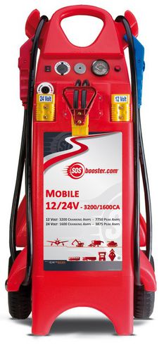 Устройство увеличения заряда батареи 12 В - 12 - 24 V, 1 600 - 3 200 A | SOS MOBILE 12/24V - 3200/1600CA - Ceteor - 24 В / свинцово-кислотное / переносное