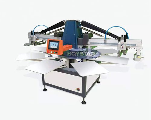 Автоматическая машина для трафаретной печати - GW-2C-8S - Dongguan Hoystar Printing Machinery Co.,Ltd - 2-цветная / для текстиля