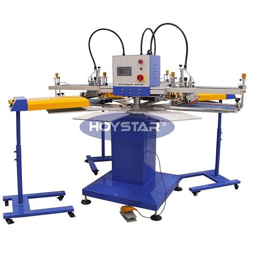 Автоматическая машина для трафаретной печати - GW-300TRS-XL - Dongguan Hoystar Printing Machinery Co.,Ltd - 3-цветная / для текстиля / для этикеток