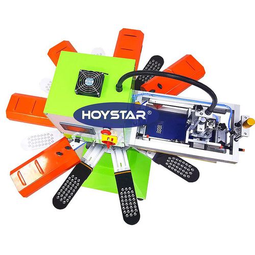 Автоматическая машина для трафаретной печати - GW-100TRS-F8 - Dongguan Hoystar Printing Machinery Co.,Ltd - монохромная / для носков / поворотная