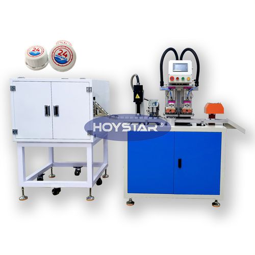 2-цветная машина для тампопечати - GW-P2-C - Dongguan Hoystar Printing Machinery Co.,Ltd - с закрытым красочным аппаратом / автоматическая / для пробок