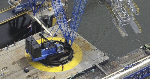 Гусеничный башенный кран - 4100 SII - Lampson crane - со стрелой / гидравлический