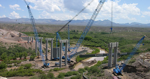 Гусеничный башенный кран - LAMPSON TRANSI-LIFT® 1000/1100 - Lampson crane - решетка / для строительства / для загрузки
