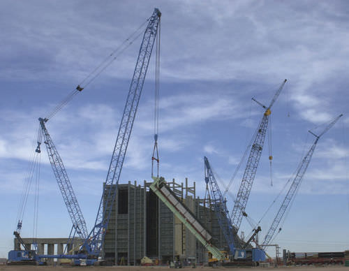 Гусеничный башенный кран - LAMPSON TRANSI-LIFT® 350/500 - Lampson crane - со стрелой / решетка / для строительства