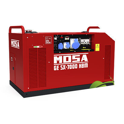 Монофазовая генераторная установка - GE SX-7000 HBM - MOSA - переносная / 50 Гц / охлаждение воздухом