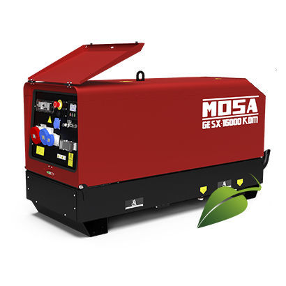 Дизельная генераторная установка - GE SX-16000 KDM - MOSA - монофазовая / стационарная / 50 Гц