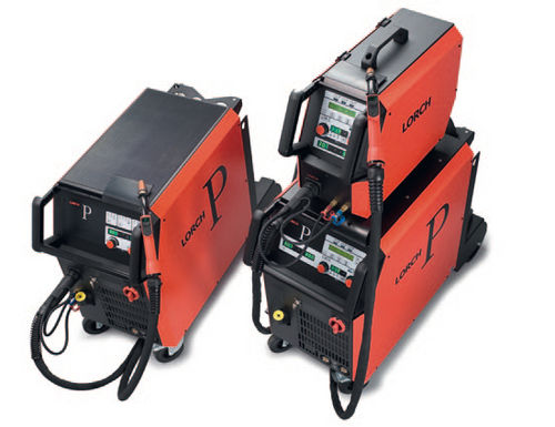 Сварочный аппарат MIG-MAG - P series - Lorch Schweißtechnik GmbH - трехфазовый / со встроенным экраном