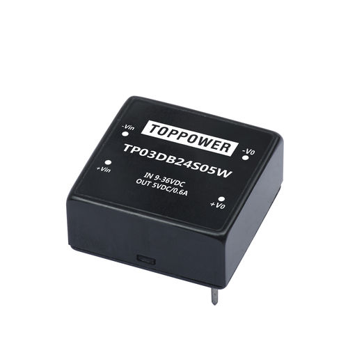 Преобразователь DC/DC с входным напряжением 4:1 - TP03DB series - Guangzhou Top Power Electronics Technology Co.,Ltd - с входным напряжением 2:1 / DIP