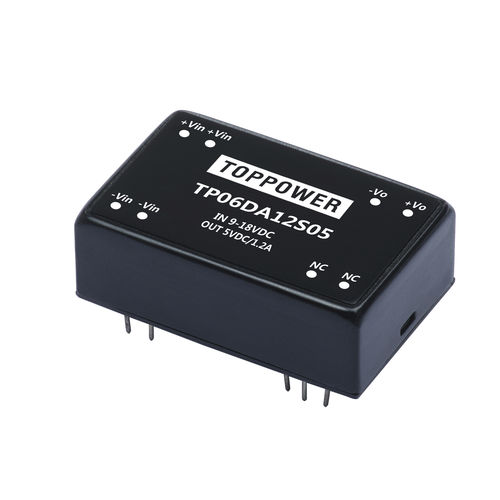 Преобразователь DC/DC DIP - TP06DA series - Guangzhou Top Power Electronics Technology Co.,Ltd - с входным напряжением 4:1 / с входным напряжением 2:1