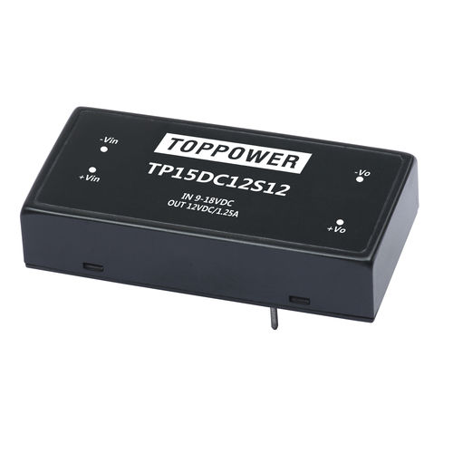 Преобразователь DC/DC DIP - TP15DC series - Guangzhou Top Power Electronics Technology Co.,Ltd - с входным напряжением 2:1