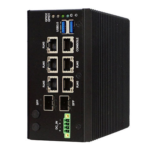Промышленный межсетевой экран - SCB-6012A - AEWIN Technologies Co., Ltd. - на DIN-рейке