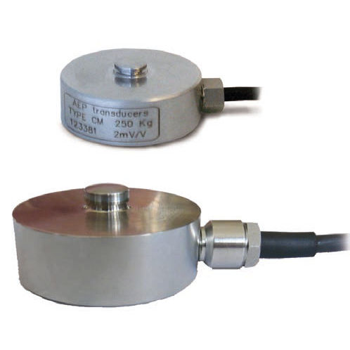 Датчик силы при сжатии - CM series - AEP transducers - тип кнопка / миниатюрный