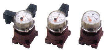 Индикатор положения - max. 100 l/min - Oval Corporation - аналоговый / для установки на панель / для клапана