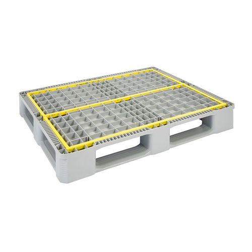 Поддон из полиэтилена - CLEAN PRO 1210-C5 - NAECO PACKAGING - для разгрузочно-погрузочных работ / промышленный / со сплошной поверхностью