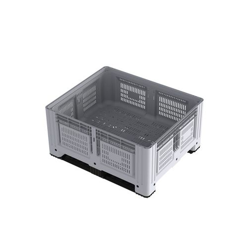 Ящичный поддон из ПЭНД - MEGA 1210-58-O2 - NAECO PACKAGING - для хранения / для разгрузочно-погрузочных работ / для применения в пищевой отрасли