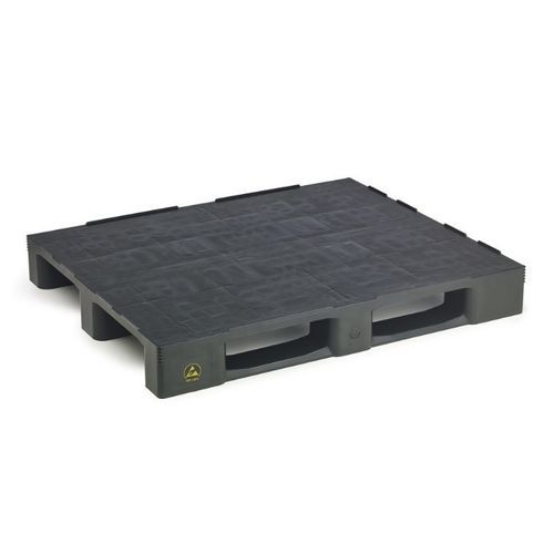 Поддон из пластика - FLAT ESD 1210-C3 - NAECO PACKAGING - из переработанного пластика / промышленный / транспортный