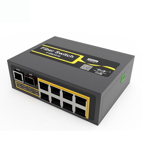 Коммутатор Ethernet PoE - F-SW1010 - Xiamen Four-Faith Communication Technology Co.,Ltd - неуправляемый / 8 портов / оптического волокна