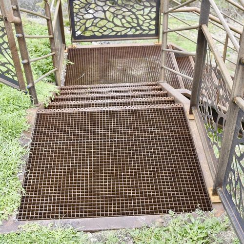 Решетчатый настил из металла - Corten - JK TECHNIC - прессованный / для зданий / для заграждения