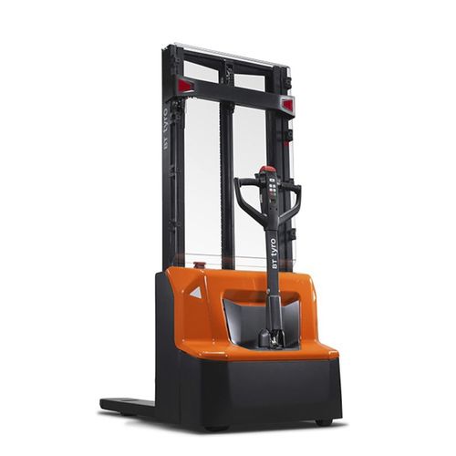 Электрический штабелер - SHE100 - Toyota Industrial Equipment - с сопровождающим оператором / 24 В / транспортный