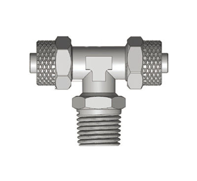 Быстроразъемное соединение - RPTS - Ningbo Parmicro Fluid Technology CO.,LTD - для сжатого воздуха / резьбовой / Т-образный