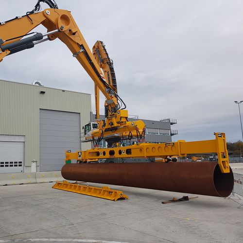Подъемное устройство с захватом - Aerolift Industrials B.V. - для нескольких продуктов / для высоких нагрузок / для канализации