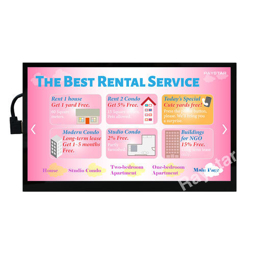 Блок индикации LED - RFH101VJ-1YH-LHB - Raystar Optronics, Inc. - TFT LCD / IPS / с емкостным сенсорным экраном