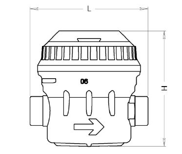 Расходомер с вращающимся поршнем - ALTAIR V4 - DIEHL Metering - для воды / линейный / компактный
