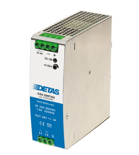 Источник электропитания на DIN-рейке - GSA SWP205 - DETAS - AC/DC / с одним выходом / монофазовый