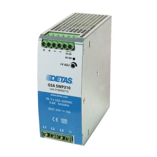 Источник электропитания на DIN-рейке - GSA SWP310 - DETAS - AC/DC / с двумя выходами / монофазовый