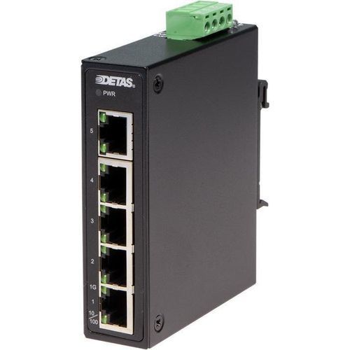 Неуправляемый коммутатор Ethernet - ESNU-5010 - DETAS - 5 портов / на DIN-рейке / настенный