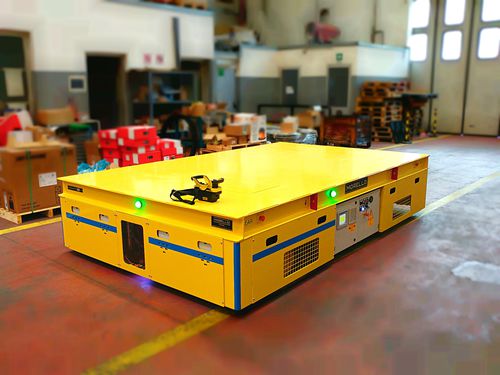 AGV для разгрузочно-погрузочных работ - OMNI-E - AGV - MORELLO GIOVANNI S.r.l. - для высоких нагрузок / электрическая / всенаправленная