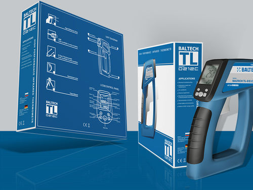 Инфракрасный термометр - BALTECH TL- 0212C - BALTECH GmbH - с цифровым индикатором / подвижный / промышленный