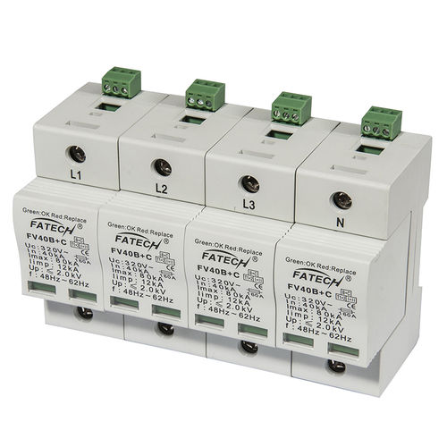 Молниеотвод тип 1 - FV40B+C/4-xxx S series - FATECH ELECTRONIC (FOSHAN) CO., LTD - тип 2 / телесигнализации / для источника электропитания
